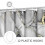 Grey Marble Abstract Shower Curtain 72x72 in 5