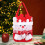 Sacs cadeaux de Noël – Sacs à cordon tricotés, assortis 4