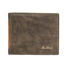 Short Wallet for Men Retro Leather RFID Blocking Credit Card Holder Bifold Zipper Purses for Work Shopping and Gift Grey