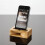 Bamboo speaker stand for phone tablet desktop with amplifier 4