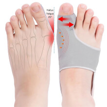 Atelă corectoare pentru hallux valgus - Orteză ergonomică pentru susținerea degetului mare cu bandă elastică pentru gestionarea durerii,