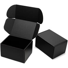 Sorte 4x4x2 tommer postkasser – 25 stk.