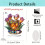 Impression 2D de figurine de fleur en cristal d'ornement-style C 5