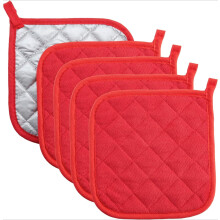 Maniques en coton lavables en machine, résistantes à la chaleur, lot de 5.