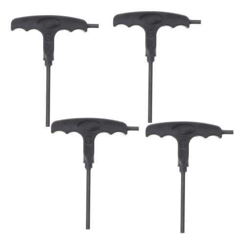 Roller Skate Wrench Set T-Shape Portable Tool Black