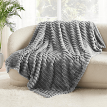 230 g/m² plysfleece tæppe 50 x 60 cm grå