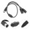 OUNONA Interfaces Split Audiokabel MIDI-ben Han-til-Hun Splitter 3