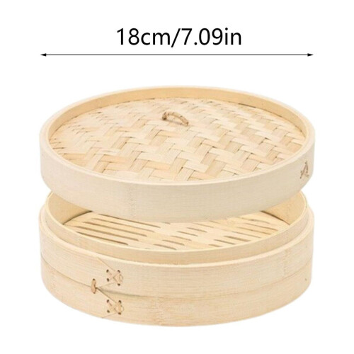 Mini ångkokarkorg i bambu, 18 cm 1