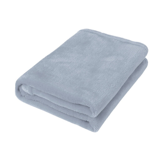 Flanell-Wohndecke 50x70cm Grau 2