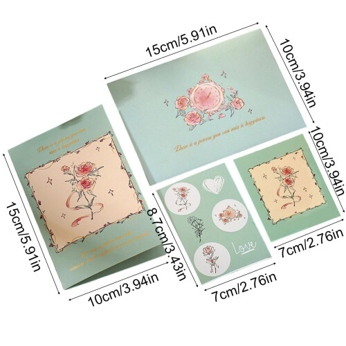 Paper Pop-Up Greeting Card Romantic Floral Design 2