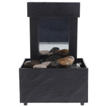 Kleine watervalfontein voor op het bureau, ideaal voor thuis, op kantoor, voor meditatie of als spa-decoratie.