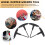 Roller Skate Wrench Set T-Shape Portable Tool Black 6