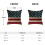Conjunto de 2 capas de almofada vintage em linho com a bandeira americana, 50x50cm (20x20 polegadas). 4