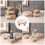 EASTIN Ξύλινη βάση κέικ 12” x 12” Ατελείωτη 8