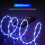 Câble USB-C de 2 m avec éclairage LED dynamique, compatible avec Samsung Galaxy S10/S9/S8+/Note9/8 et Android 8
