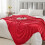 Red Double-Sided Fleece Throw Blanket 60x80 in 4