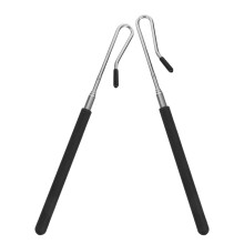 2 aste joystick estensibili per marionette con guaina protettiva, maniglie di controllo in plastica nera per ventriloquismo per la manipolazione di
