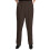 Damespantalon met elastische taille, pull-on model en zakken, plus size - Chocoladebruin - 30W 1