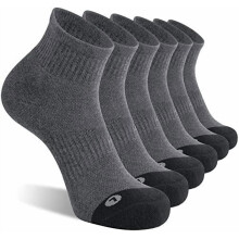 6er-Pack Herren-Sportsocken, gepolsterte Knöchelsocken, Laufsocken, Größen 7-9/9-12/12-15