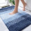 Tapete de banheiro azul-marinho em microfibra, 76 x 51 cm (30 x 20 polegadas) 1