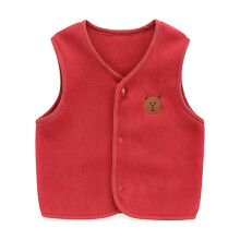 Colete de inverno infantil feminino, modelo casual, liso e sem mangas, tamanhos 18-24 meses.