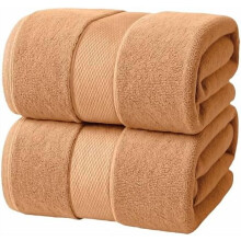 – Luxury Bath Sheets Towels – 2 Pack 600 GSM (35X70 Inches)– 100% Ring Spun Cotton Large Bath Towels for Bathroom (Cosmic Sand, Bath Sheet Pack