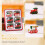Kerst houten trein ornamentenset (1 stuk) 6