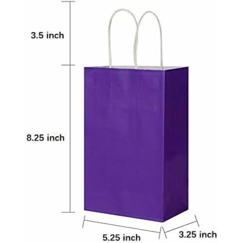 Lila presentpåsar av kraftpapper 50 st 1