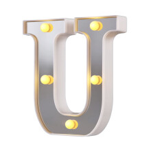 Lettres lumineuses LED, enseigne lumineuse alphabet, chiffres lumineux LED pour veilleuse, décoration murale ou de table pour Noël et la