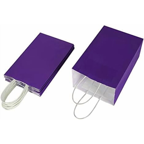 Lila presentpåsar av kraftpapper 50 st 2