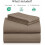 Ensemble de draps en microfibre à poches profondes pour lit queen (4 pièces) 2