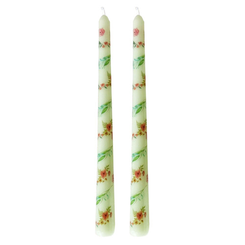 Vela longa estampada – Decoração romântica para casa e festas 1