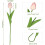 10 tulipani artificiali rosa effetto "tocco reale" 5