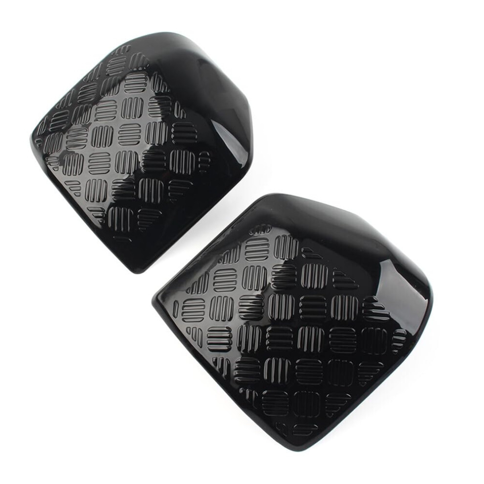 Bright Rear View Mirror Cover Trim For Land Rover Defender 90 110 20202023 Black 9169991191270