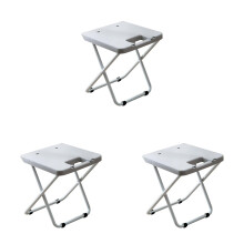 Tabouret pliant en métal portable pour le camping en extérieur