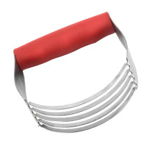 Pastry Blender Stainless Steel Dough Mixer with Ergonomic Grip for Bread, Pasta and Baking