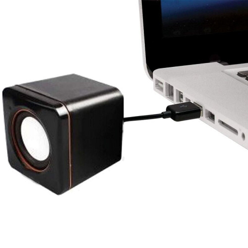 Draagbare computerluidsprekers, USB-voeding, mini-desktopluidspreker met basgeluid, muziekspeler, bedrade kleine luidspreker 1