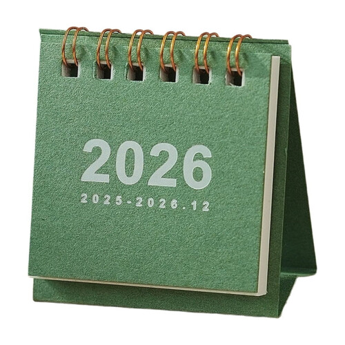 2026Vintage Επιτραπέζιο Ημερολόγιο με Αφαιρούμενο Πηνίο, Φορητό Μίνι 1