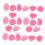 Ciottoli in resina rosa fluorescenti impermeabili, 300 pezzi 5