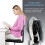 Armless Mesh Office Chair, Height Adjustable, Black 2