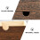 Bureau-organizer van hout, lade-opbergbakken, bruin 8