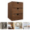 Wooden Multi-layer Desktop Drawer Storage Box Brown 3