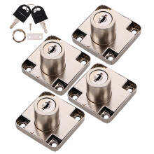 Worgeous 4 Sets Cabinet Drawer Lock With Matching Screws Gaming Machine Locks Tool Box Lock For Wardrobe Office Desk