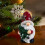 Estatueta de Papai Noel em resina com presentes e árvore - 15 cm 4