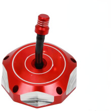 Brandstoftankdop van gefreesd aluminium, compatibel met YFZ450/YFZ450R/Banshee/Raptor/Warrior/Kodiak/Grizzly/Bruin – Rood