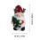 Estatueta de Papai Noel em resina com presentes e árvore - 15 cm 3