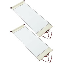 2pcs Blank Hanging Scroll Chinese Xuan Paper Chinese Calligraphy Blank Hanging Scrolls Blank for Calligraphy Painting Art Projects