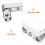 Motorcycle Foot Peg Extensions Silver Aluminum 1 Pair 3