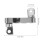 Motorcycle Foot Peg Extensions Silver Aluminum 1 Pair 2