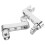 Motorcycle Foot Peg Extensions Silver Aluminum 1 Pair 5